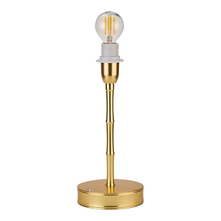 Bamboo Lamp Base Gold - 10"