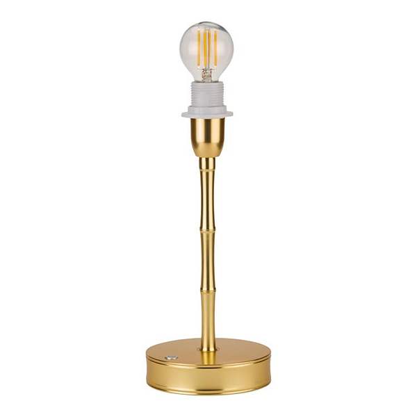 Bamboo Lamp Base Gold - 10"
