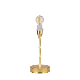 Bamboo Lamp Base Gold - 10"