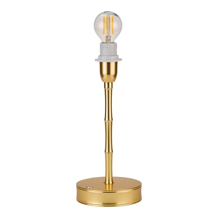 Bamboo Lamp Base Gold - 10"