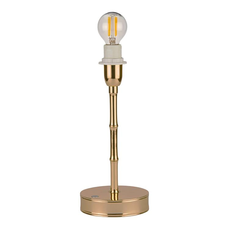 Bamboo Lamp Base Matte Gold - 10"