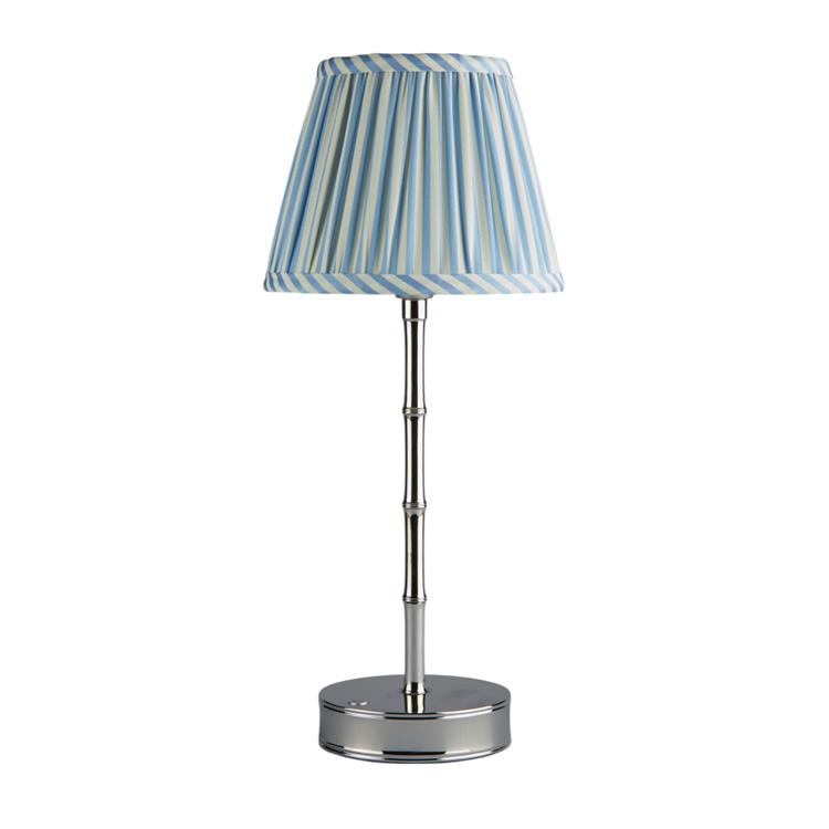 Periwinkle Blue Striped Lampshade - 6"