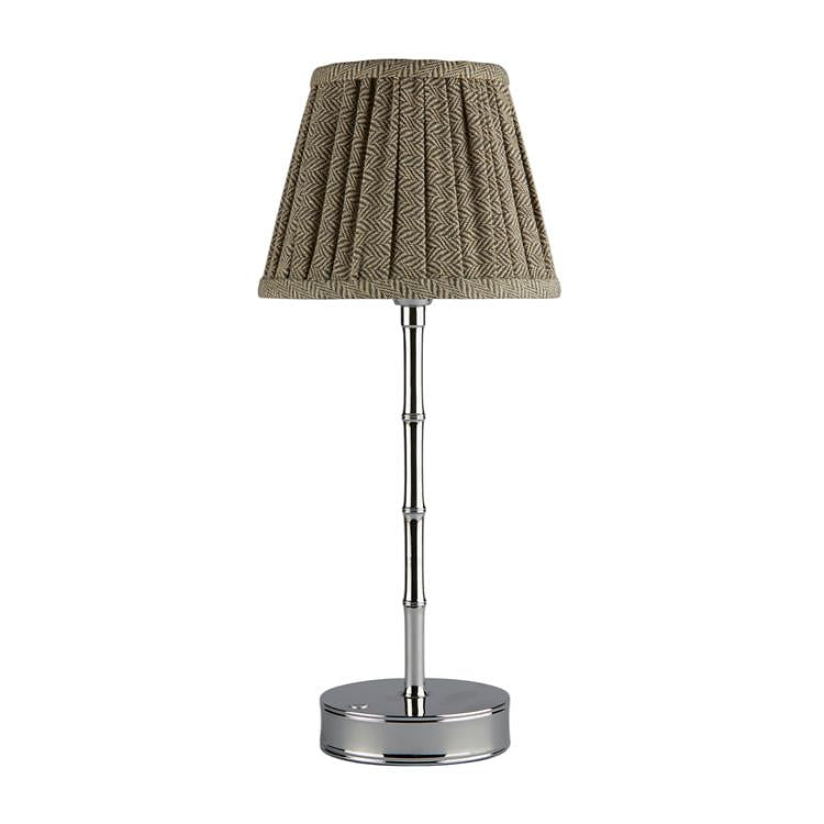 Herringbone Beige Empire Lampshade - 6"