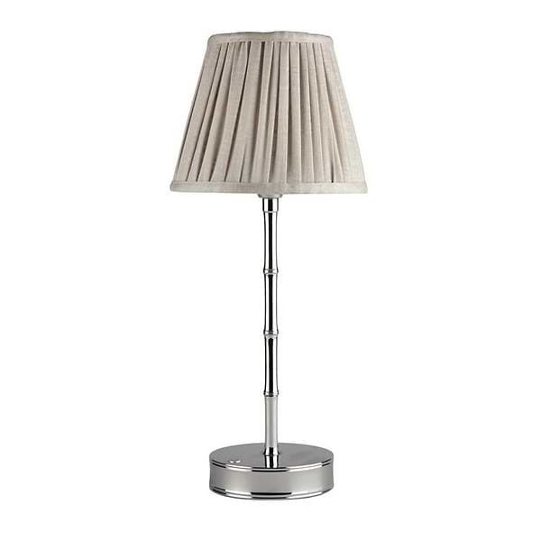 Chiffon Grey Empire Lampshade - 6"