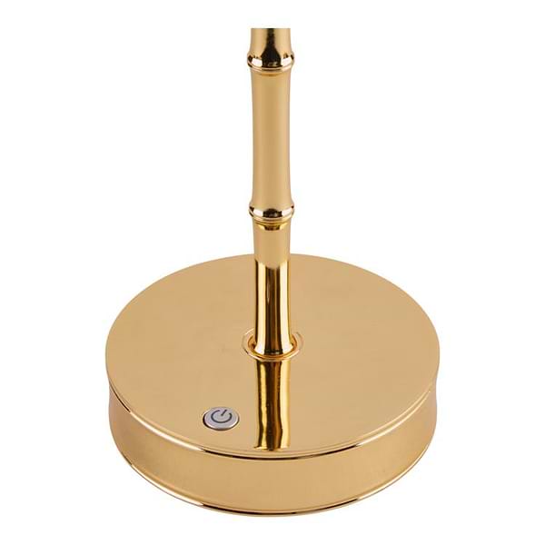 Bamboo Lamp Base Gold - 12"