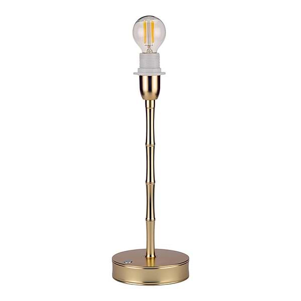 Bamboo Lamp Base Matte Gold - 12"