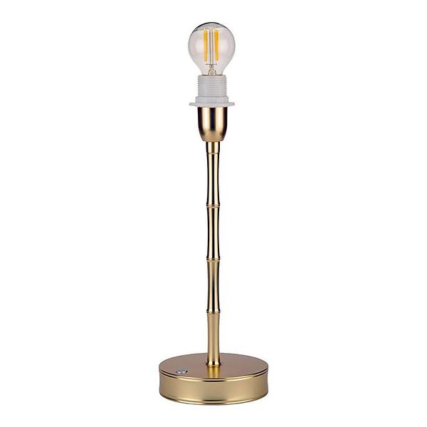 Bamboo Lamp Base Matte Gold - 12"