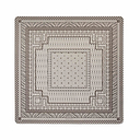 Ikat Mink Mahjong Mat