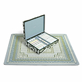 Ikat Green Lacquered Mahjong Set