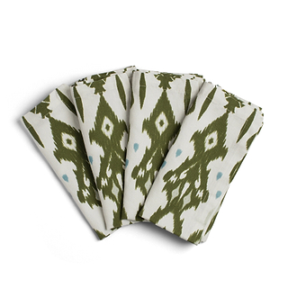 Ikat Khaki Napkins - Set of 4