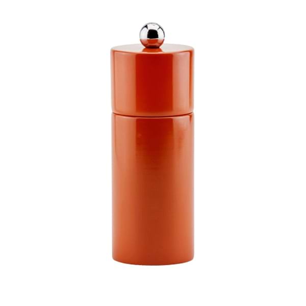 Orange Mini Column Salt or Pepper Mill