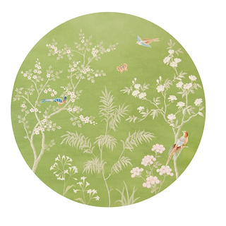 Green Chinoiserie Placemats - Set of 4