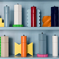 White Square Pillar Salt or Pepper Mill