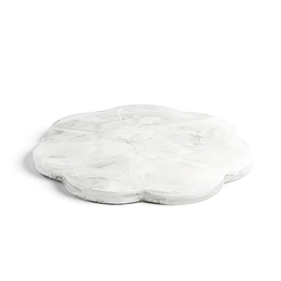 Scallop Resin Board White