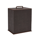 Anthracite Faux Shagreen Bin