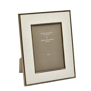 Sophie Paterson Photo Frame Cream Velvet 5 x 7"