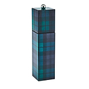 Black Watch Tartan Square Pillar Salt or Pepper Mill