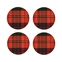Ross Tartan Coasters- Set of 4