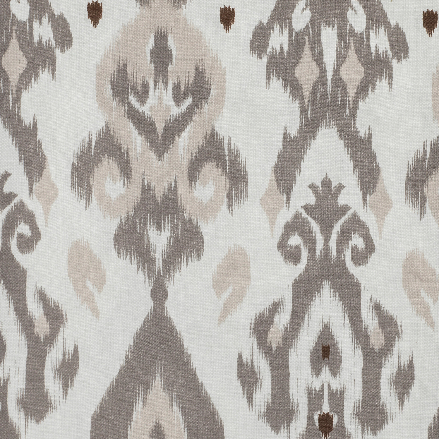 Ikat Mink Linen Tablecloth