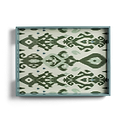 Ikat Medium Khaki & Chambray Two-Tone Tray