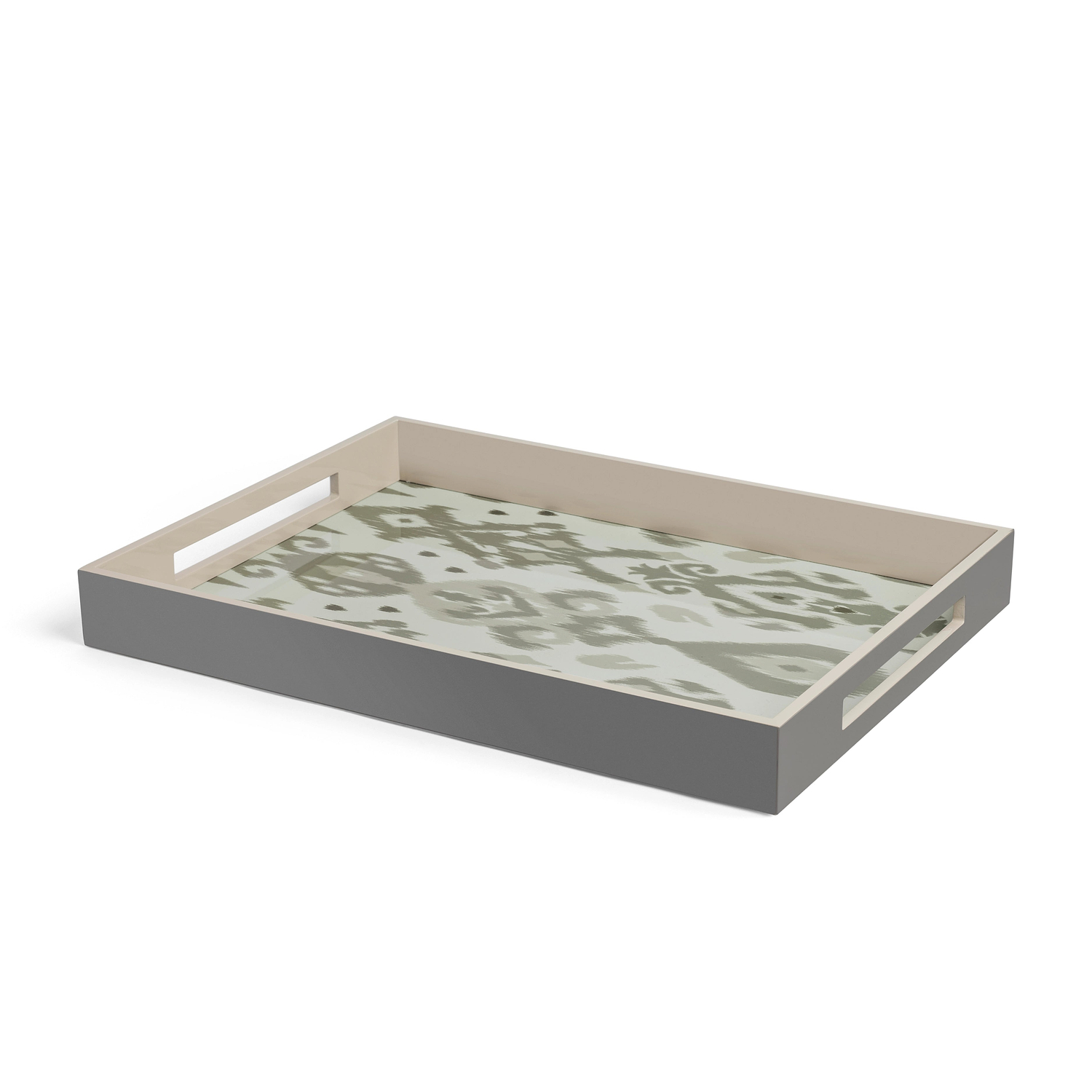 Ikat Medium Mink & Cappuccino Two-Tone Tray