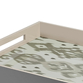 Ikat Medium Mink & Cappuccino Two-Tone Tray