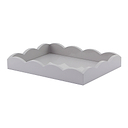 Small, Chiffon Gray Scalloped Edge Tray