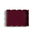 Cherry Small Lacquered Scalloped Tray