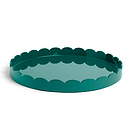 Racing Round Large Lacquered Scallop Tray