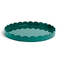 Racing Round Large Lacquered Scallop Tray