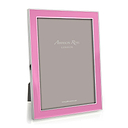 Electric Pink Enamel & Silver Frame