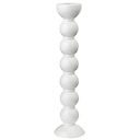 Extra Tall White Bobbin Candlestick - 33cm