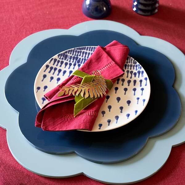 Navy Lacquer Placemats - Set of 4