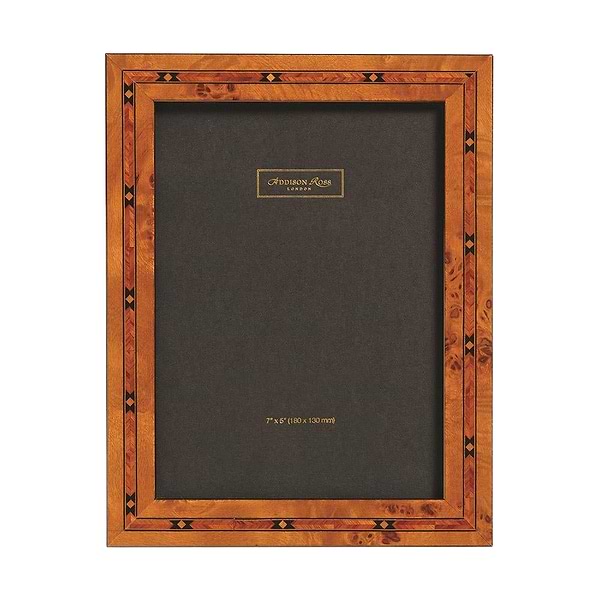Marquetry Picture Frame: Poplar Veneer & Star Design Inlay