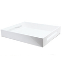 White Medium Lacquered Serving Tray
