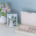 Large cream jewelry box