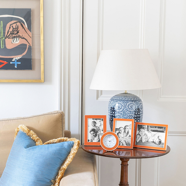 Orange & Silver Alarm Clock