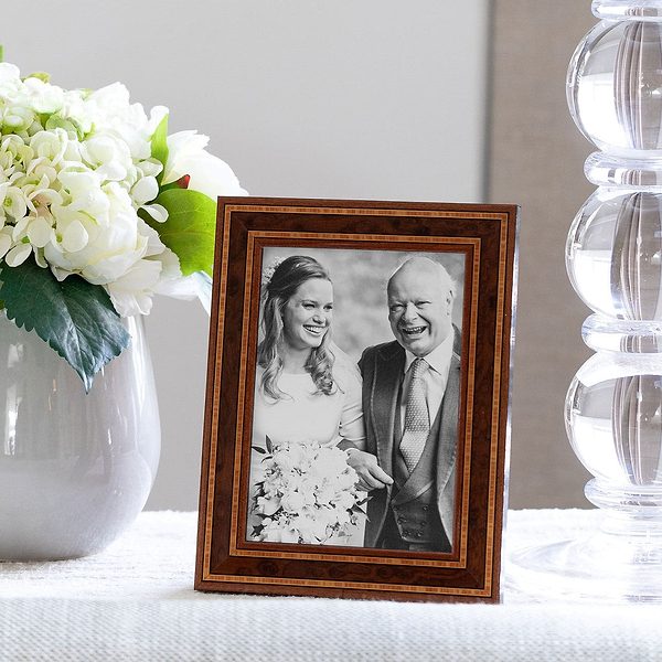 Double Contrast Marquetry Frame