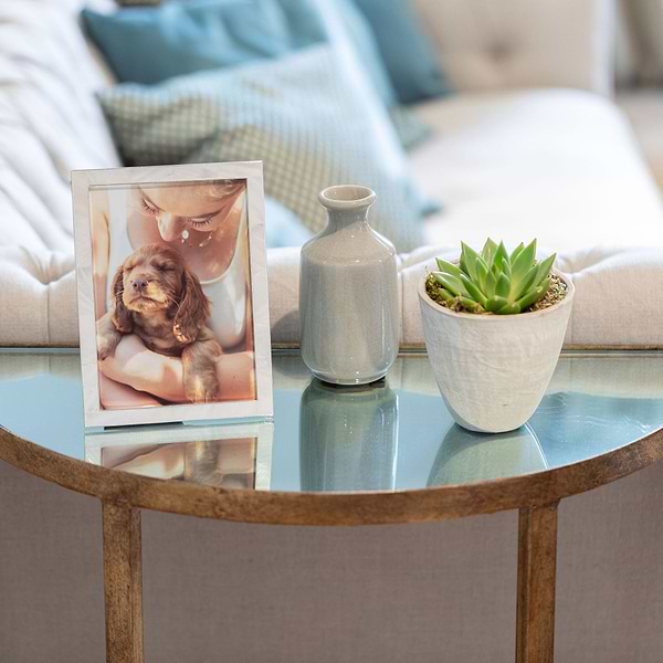 White Pave Photo Frame