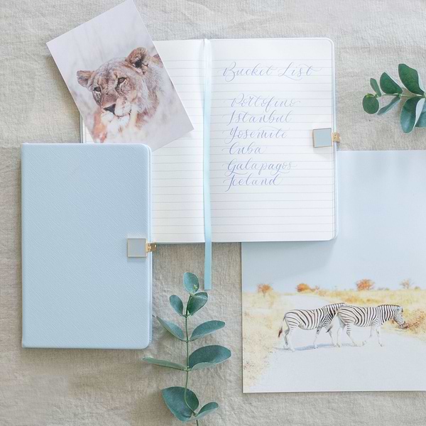 Blue & Gold A6 Notebook