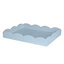 Small Pale Denim Scalloped Edge Tray