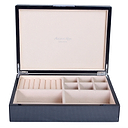 Large Carbon Fibre Jewellery Box with Silver