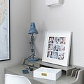 Nine Aperture White Wall Hanging Frame