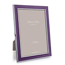 Purple Enamel & Silver Frame