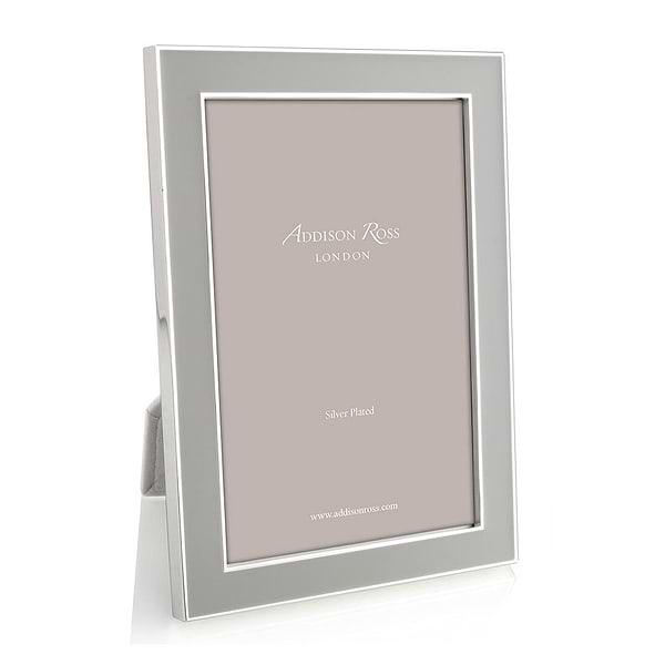 Chiffon Enamel & Silver Frame