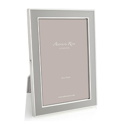 Chiffon Enamel & Silver Frame