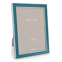 Teal Enamel & Silver Frame