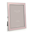 Light Pink Enamel & Silver Frame