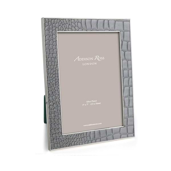 Dove Croc & Silver Frame