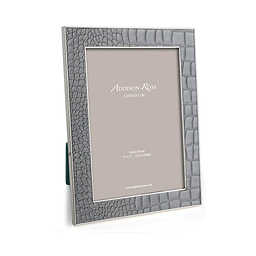 Dove Croc & Silver Frame